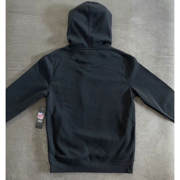 NFL Team Apparel Tampa Bay Buccaneers Black Red Drawstring Hoodie Men’s Sz M NWT - Picture 2 of 12